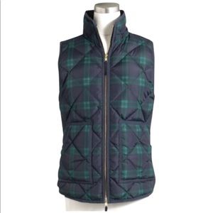 J.Crew Blackwatch Quilted Down Vest